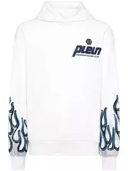 Philipp Plein худи Flame Racing, белый