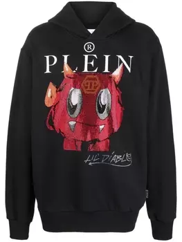 Philipp Plein худи Monsters с логотипом, черный