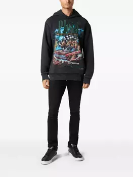 Philipp Plein худи Racing Club, черный
