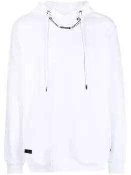 Philipp Plein худи с цепочкой, белый