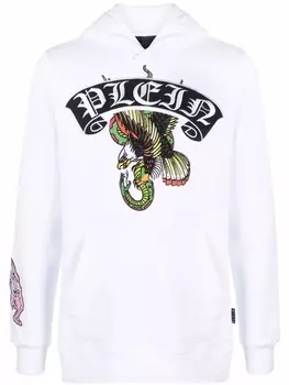 Philipp Plein худи с логотипом, белый