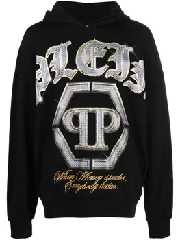 Philipp Plein худи с логотипом, черный