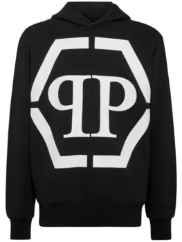 Philipp Plein худи с логотипом, черный