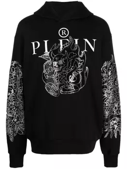 Philipp Plein худи с логотипом, черный