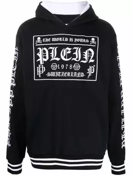 Philipp Plein худи с логотипом, черный