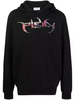 Philipp Plein худи с логотипом Lettering, черный