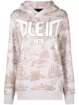 Philipp Plein худи с логотипом, серый