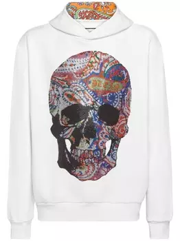 Philipp Plein худи с принтом, белый