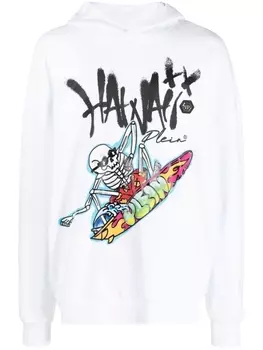 Philipp Plein худи с принтом Hawaii, белый