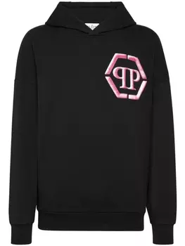 Philipp Plein худи с принтом Hexagon, черный
