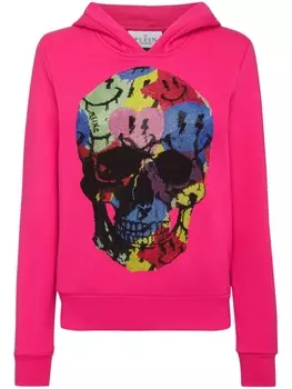 Philipp Plein худи с принтом, розовый