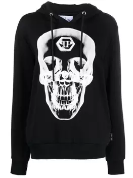 Philipp Plein худи с принтом Skull, черный