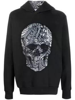 Philipp Plein худи с принтом Skull, черный