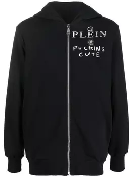 Philipp Plein худи с принтом Teddy Bear, черный