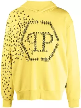 Philipp Plein худи Skull and Bones, желтый