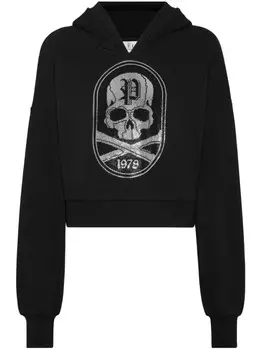Philipp Plein худи Skull&Bones, черный