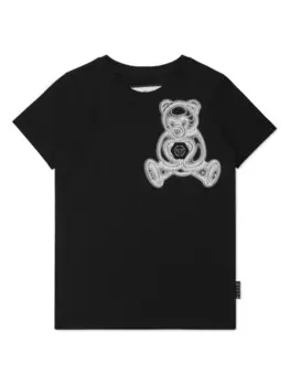 Philipp Plein Junior футболка с принтом, черный
