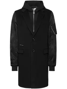Philipp Plein камуфляжное пальто Джанни, черный