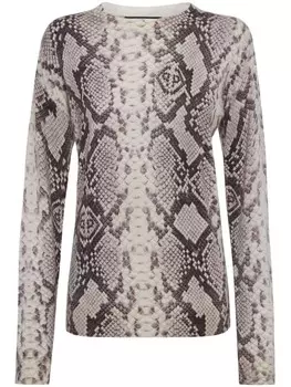 Philipp Plein кашемировый джемпер Pitone, нейтральный цвет