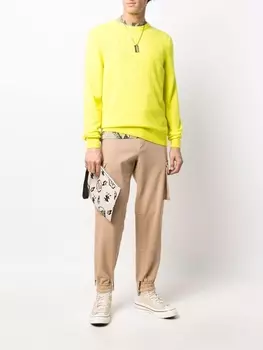 Philipp Plein кашемировый джемпер Skull, желтый