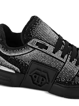 Philipp Plein кеды Hexagon со стразами, черный