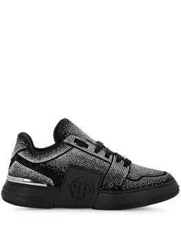 Philipp Plein кеды Hexagon со стразами, черный