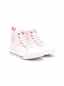 Philipp Plein кеды Megastar на шнуровке, розовый