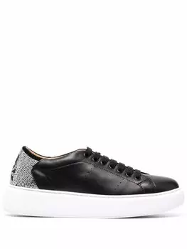 Philipp Plein кеды с декором Skull, черный