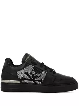 Philipp Plein кеды с кристаллами, черный