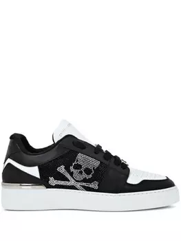 Philipp Plein кеды с кристаллами, черный