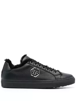 Philipp Plein кеды с логотипом Hexagon, черный