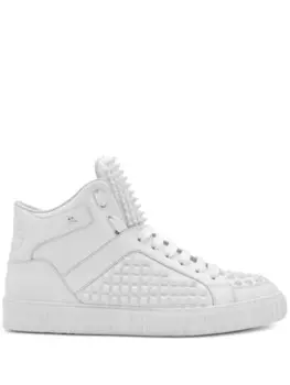 Philipp Plein кеды с заклепками-шипами, белый