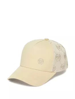 Philipp Plein кепка с шестигранной пластинкой, нейтральный