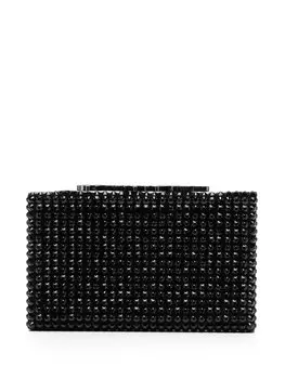 Philipp Plein клатч с кристаллами, черный
