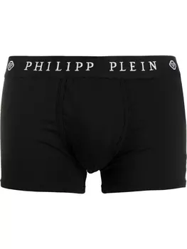Philipp Plein комплект из двух боксеров с принтом, черный