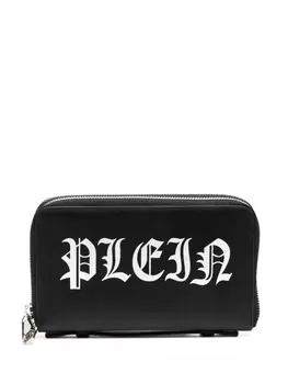 Philipp Plein кошелек Gothic Plein с круговой молнией, черный