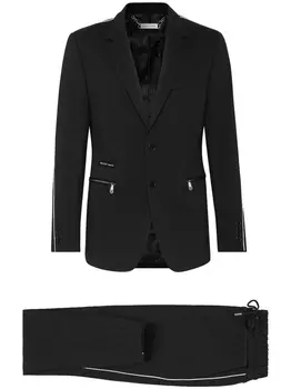 Philipp Plein костюм в спортивном стиле, черный