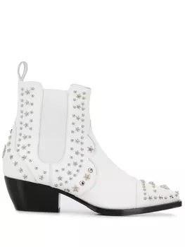 Philipp Plein ковбойские ботинки, белый
