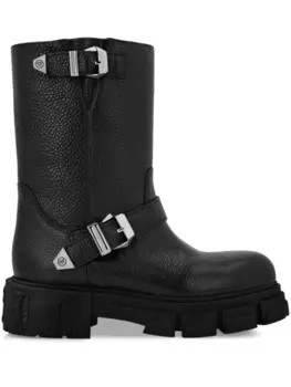 Philipp Plein кожаные ботинки, черный