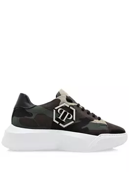 Кроссовки Philipp Plein Godzilla, темно-зеленый/белый