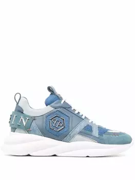 Philipp Plein кроссовки Hurricane со вставками, синий