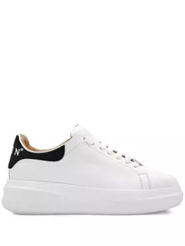 Philipp Plein кроссовки кожаные Lo-Top, белый