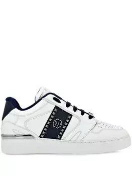 Philipp Plein кроссовки на шнуровке, белый