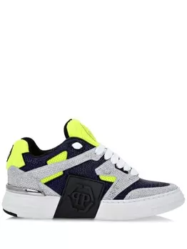 Кроссовки Philipp Plein Phantom Kick$ with Crystals, мультиколор