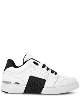 Кроссовки Philipp Plein Royal Street Embossed Logo, белый/черный