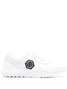 Кроссовки Philipp Plein Runner Hexagon, белый/черный
