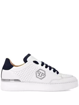 Кроссовки Philipp Plein With Logo, белый/темно-синий