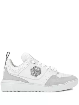 Philipp Plein кроссовки с логотипом, белый