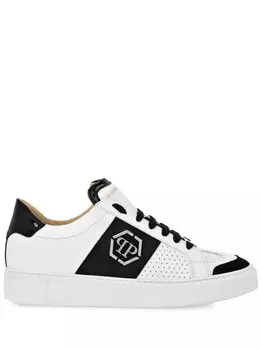 Кроссовки Philipp Plein With Logo Hexagon, белый/черный
