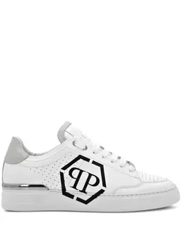 Philipp Plein кроссовки с логотипом Hexagon, белый
